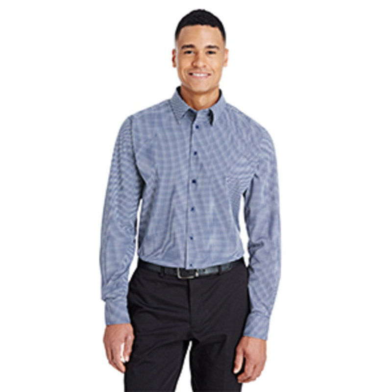 CrownLux Performance™ Men's Tonal Mini Check Shirt Thumbnail