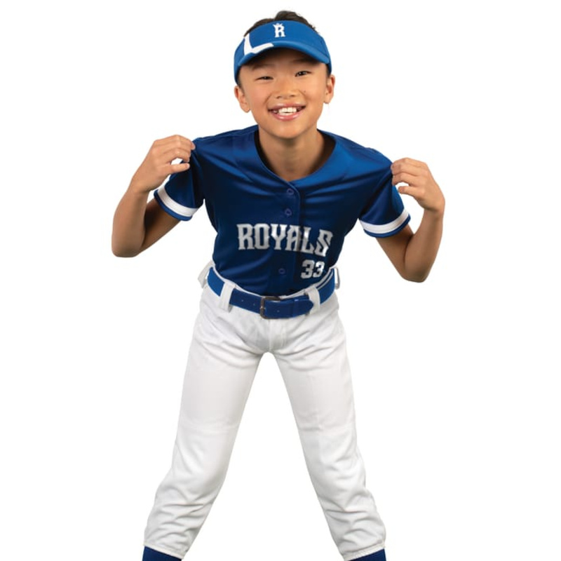 Girls Cutter+ Full Button Softball Jersey Thumbnail